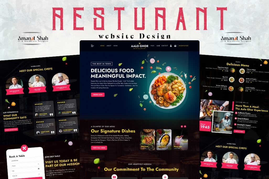 Resturant Website Template